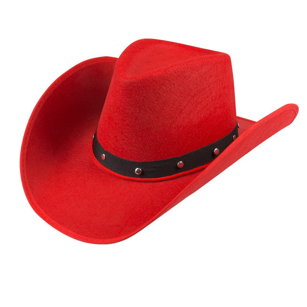 Boland Carnaval verkleed Cowboy hoed Billy Boy - rood - volwassenen - Western thema Top Merken Winkel